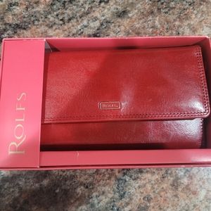 Rolfs Red Leather Wallet